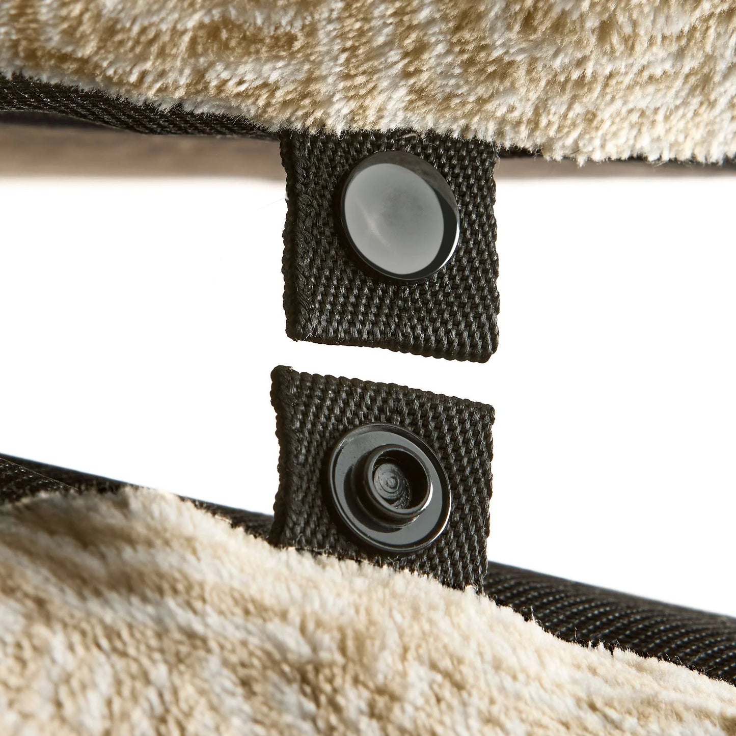 Extra Large Dog Bed, Tufted Plush Tan 38" X 48"