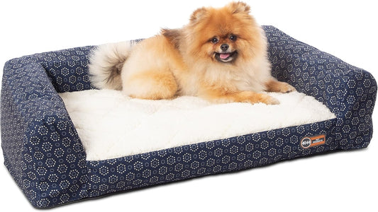 Air Sofa Bed Navy/Geo Flower Small 18 X 24 Inches