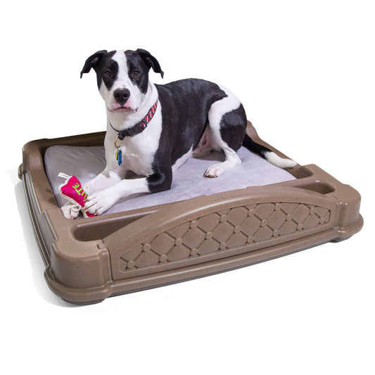 Close 'N' Cozy Hideaway Dog Bed Brown
