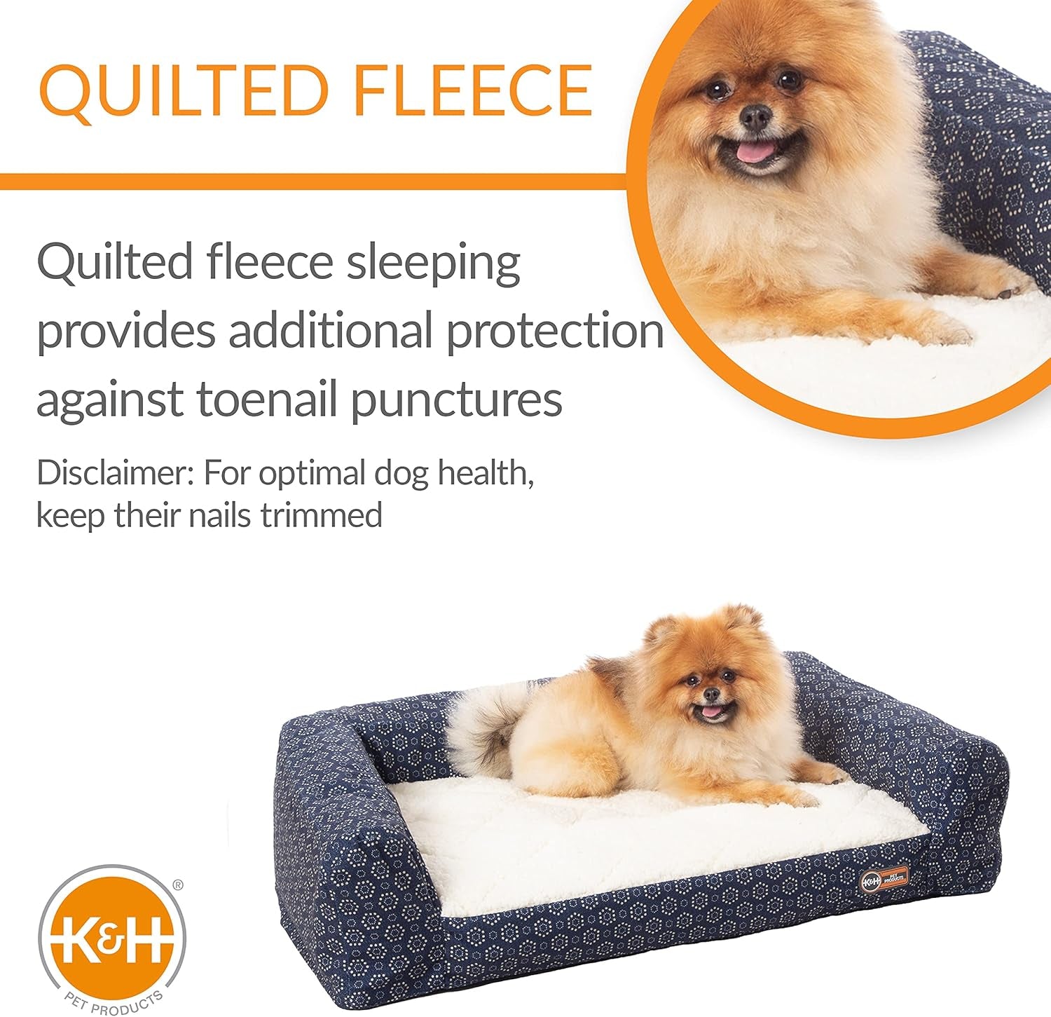 Air Sofa Bed Navy/Geo Flower Small 18 X 24 Inches